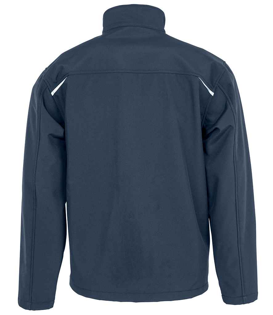 Result Genuine Recycled Three Layer Printable Soft Shell Jacket | Navy