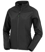 Result Genuine Recycled Ladies Printable Soft Shell Jacket | Black
