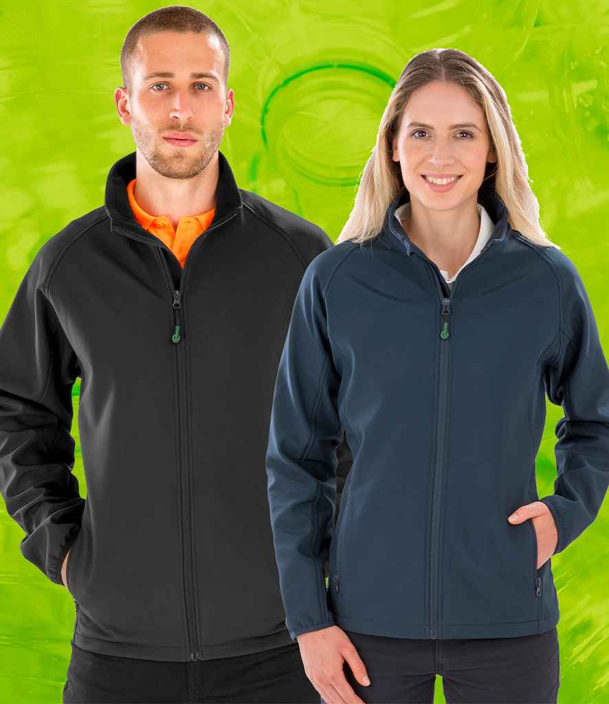 Result Genuine Recycled Ladies Printable Soft Shell Jacket | Navy