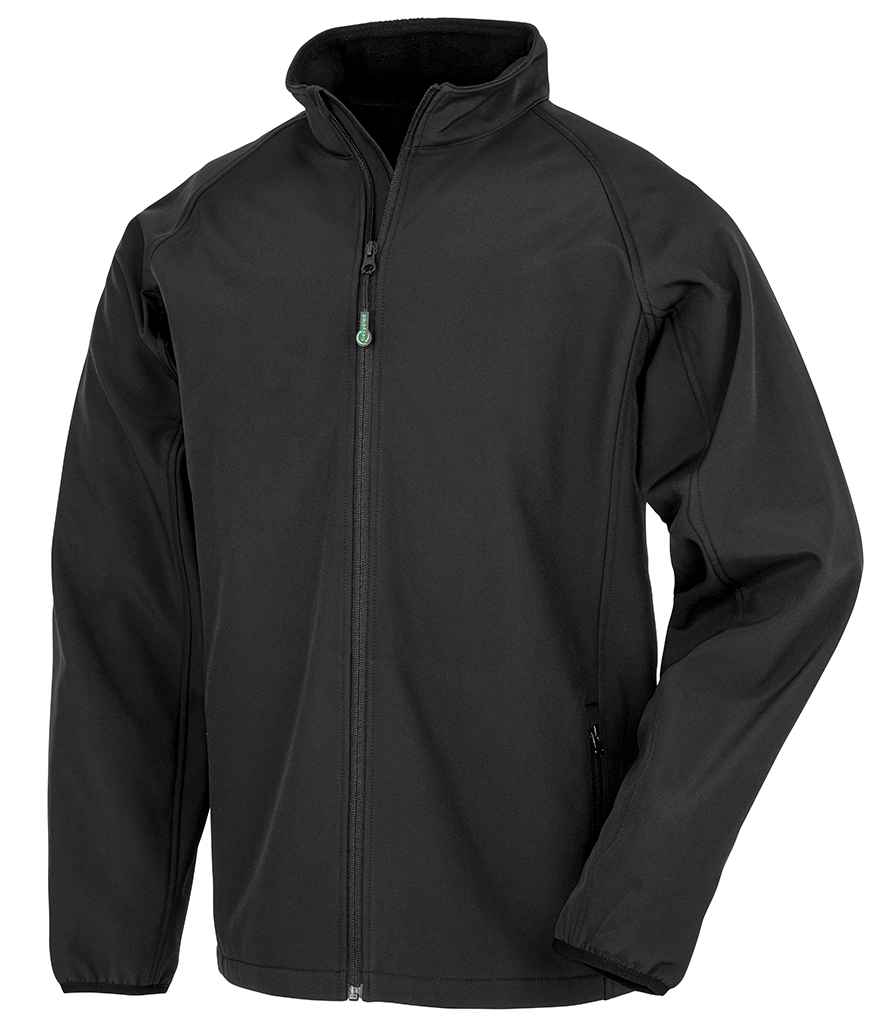 Result Genuine Recycled Printable Soft Shell Jacket | Black