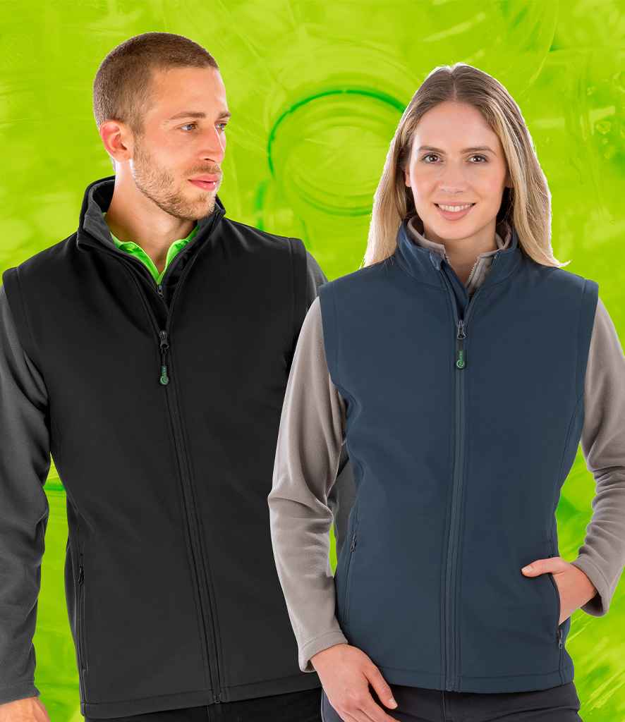 Result Genuine Recycled Ladies Printable Soft Shell Bodywarmer | Navy