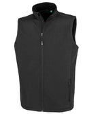 Result Genuine Recycled Printable Soft Shell Bodywarmer | Black