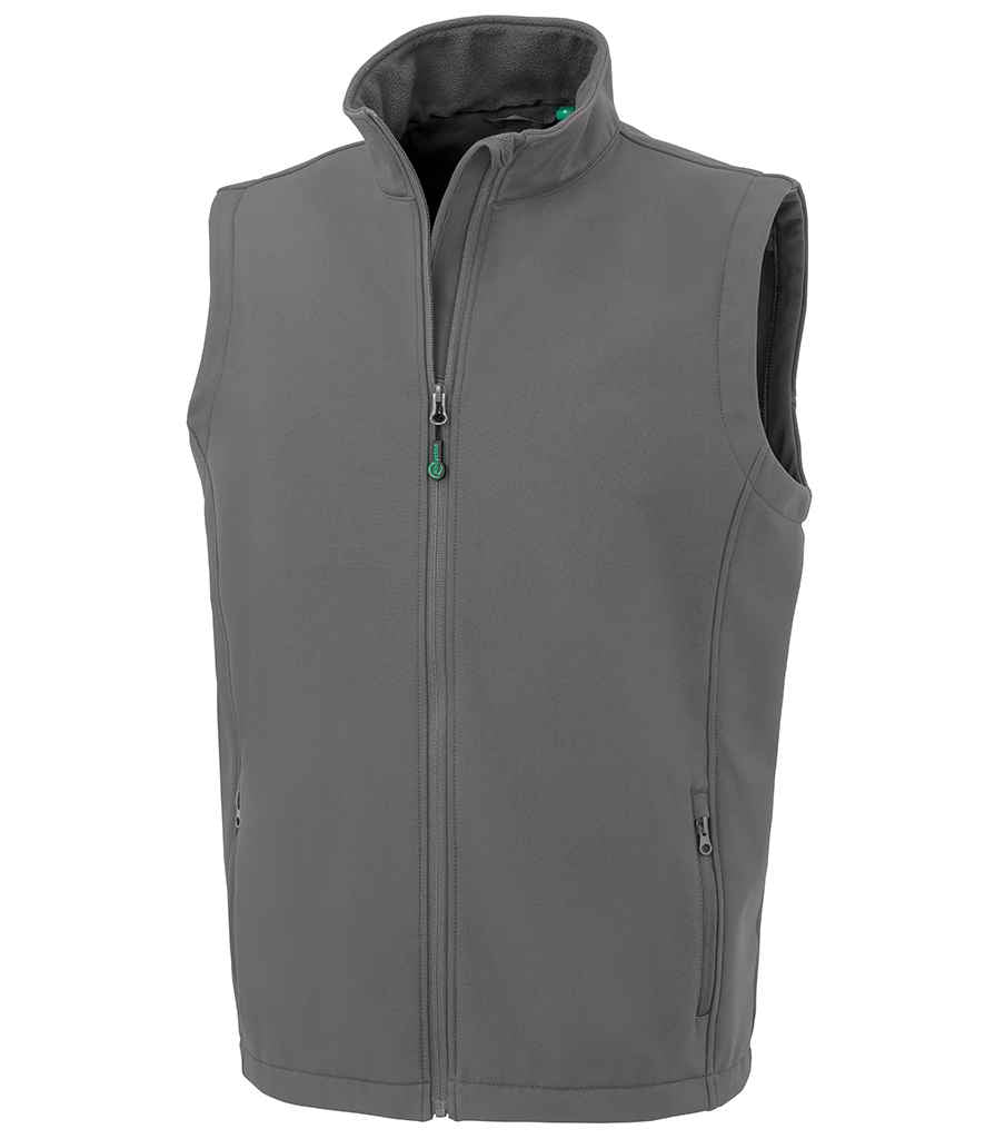 Result Genuine Recycled Printable Soft Shell Bodywarmer | Workguard Grey