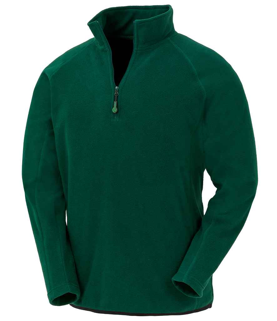 Result Genuine Recycled Zip Neck Micro Fleece | Forest Green