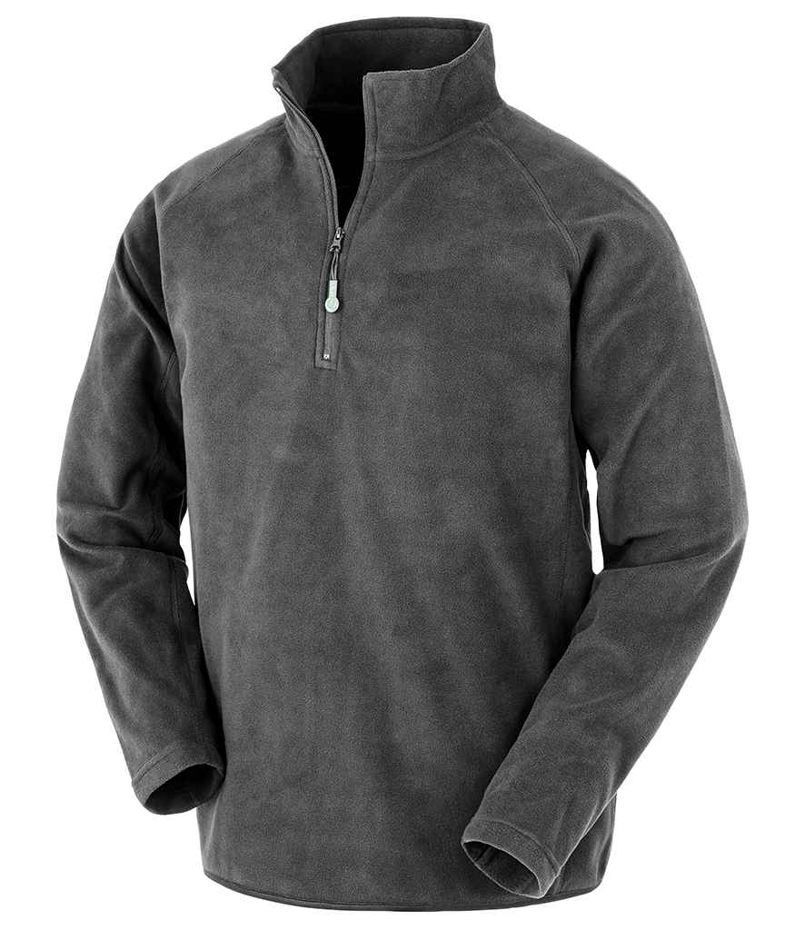 Result Genuine Recycled Zip Neck Micro Fleece | Grey