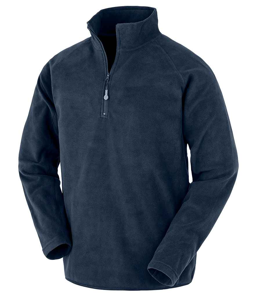 Result Genuine Recycled Zip Neck Micro Fleece | Navy