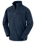 Result Genuine Recycled Zip Neck Micro Fleece | Navy