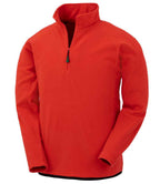 Result Genuine Recycled Zip Neck Micro Fleece | Red