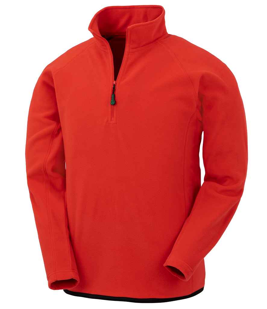 Result Genuine Recycled Zip Neck Micro Fleece | Red