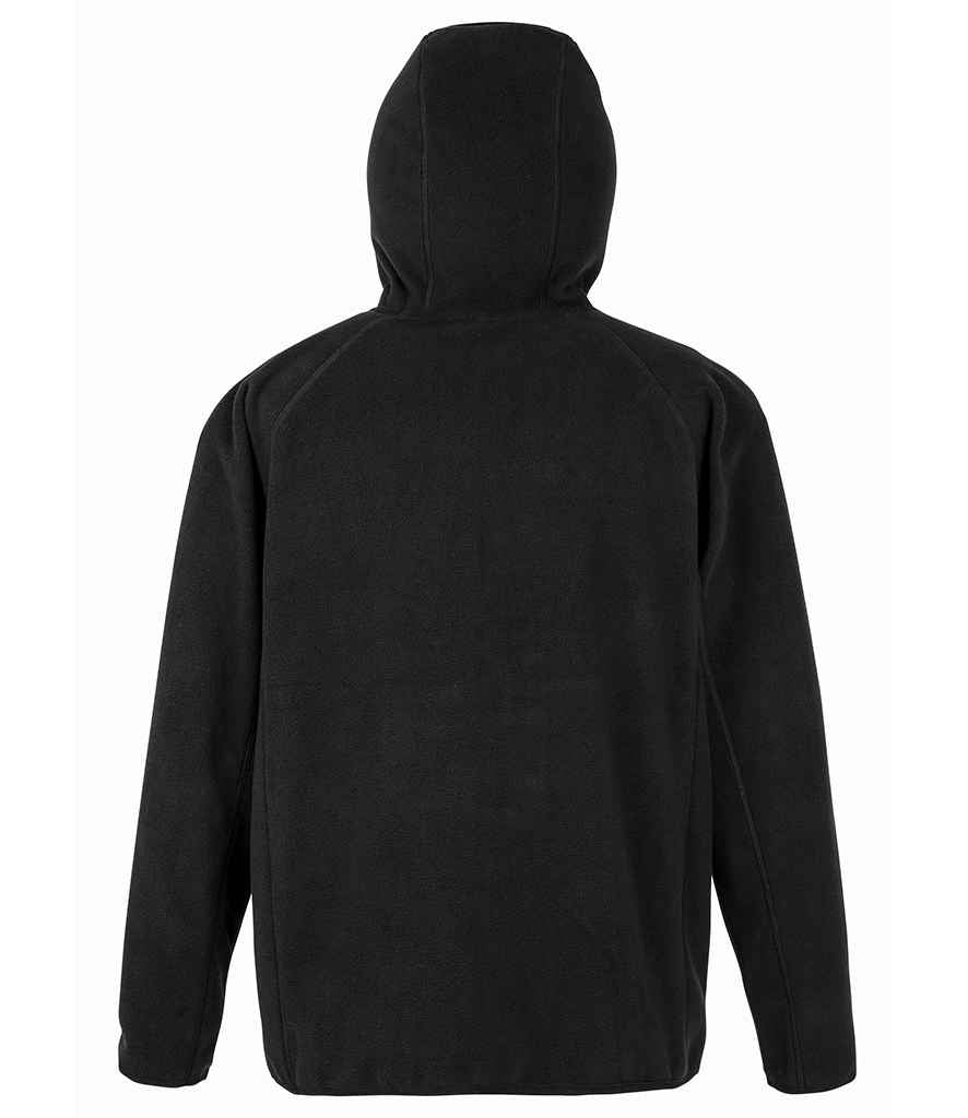 Result Genuine Recycled Hooded Micro Fleece Jacket | Black
