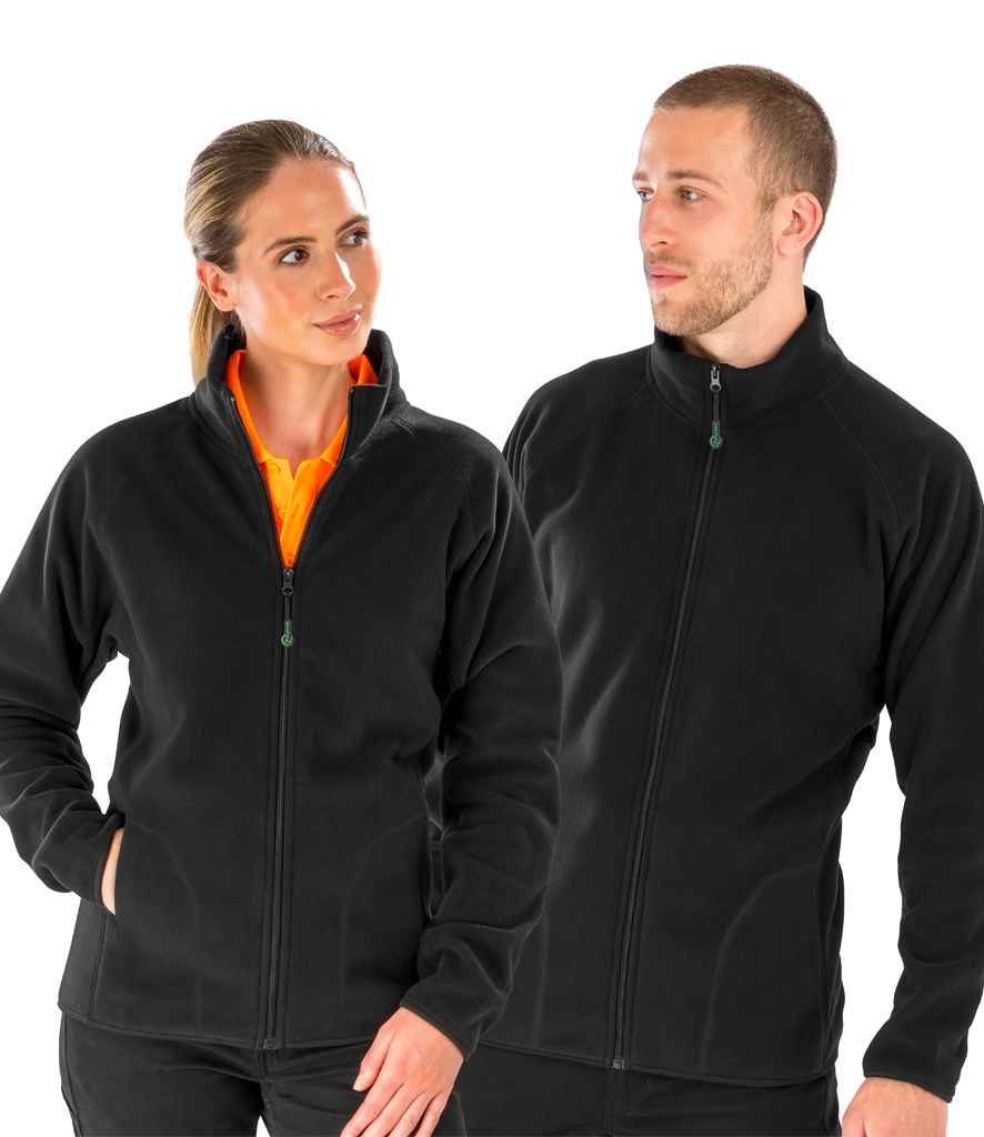 Result Genuine Recycled Micro Fleece Jacket | Black
