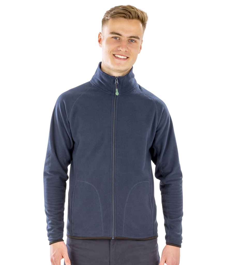 Result Genuine Recycled Micro Fleece Jacket | Navy