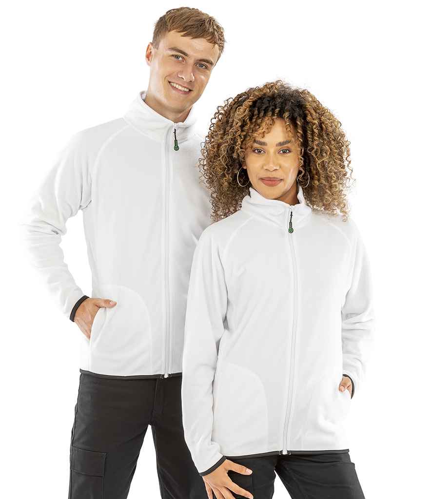 Result Genuine Recycled Micro Fleece Jacket | White
