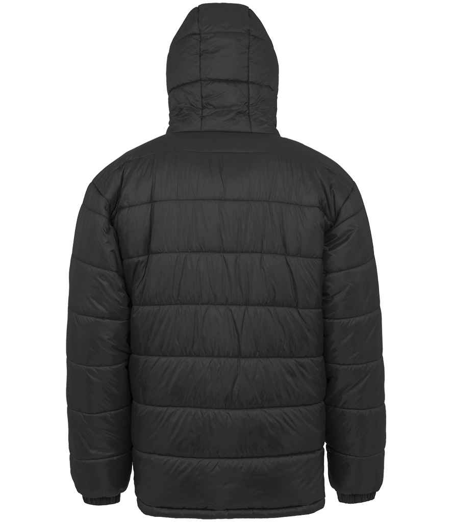 Result Genuine Recycled Hooded Padded Parka Jacket | Black