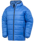Result Genuine Recycled Hooded Padded Parka Jacket | Royal Blue