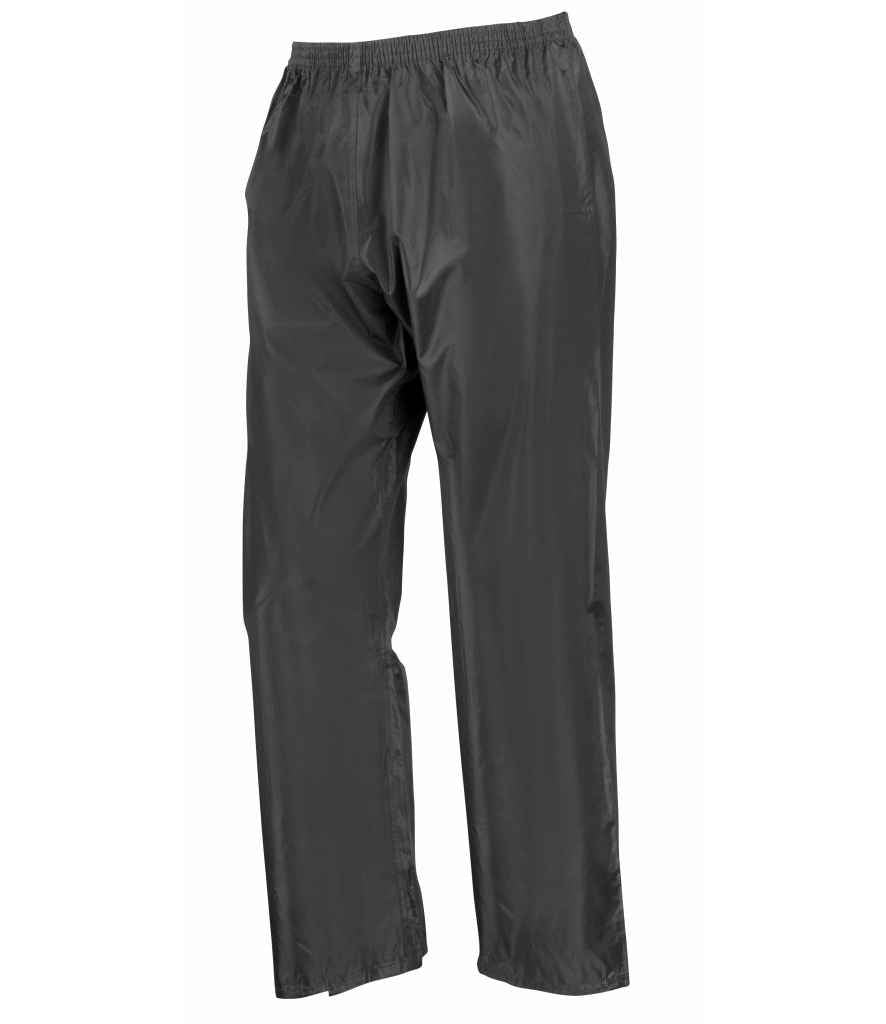Result Waterproof Jacket/Trouser Suit in Carry Bag | Black