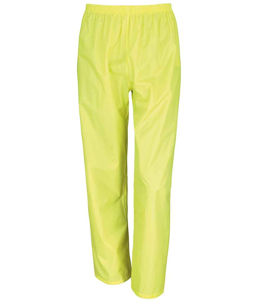 Result Waterproof Jacket/Trouser Suit in Carry Bag | Neon Yellow