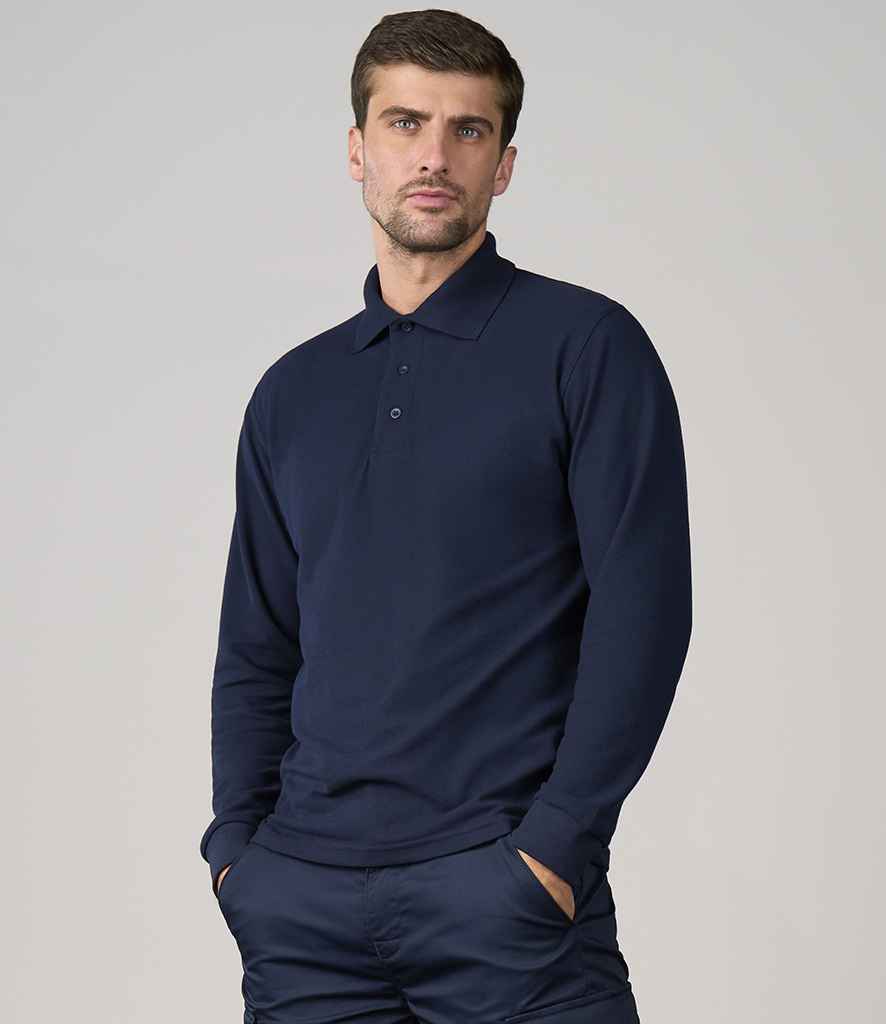 Pro RTX Pro Premium Long Sleeve Piqué Polo Shirt