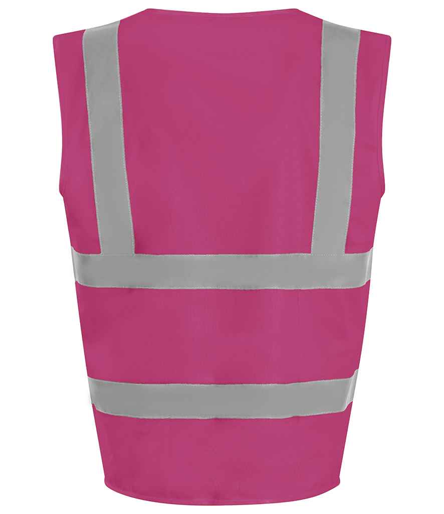 Pro RTX High Visibility Waistcoat | Raspberry