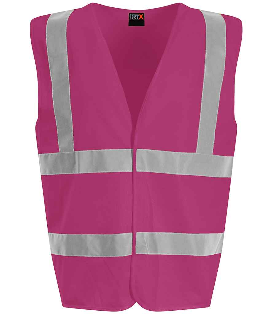 Pro RTX High Visibility Waistcoat | Raspberry