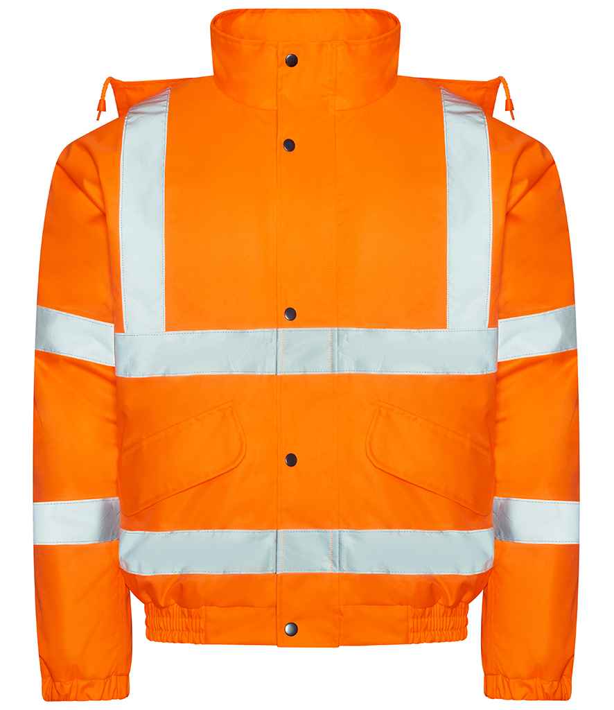 Pro RTX High Visibility Bomber Jacket with Reflective Detailing for Enhanced Safety and Style