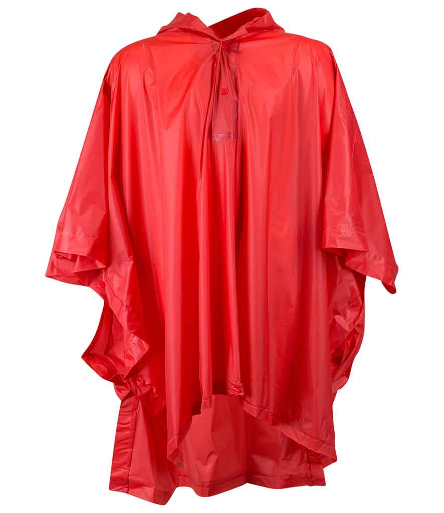 Splashmacs Kids Rain Poncho | Red