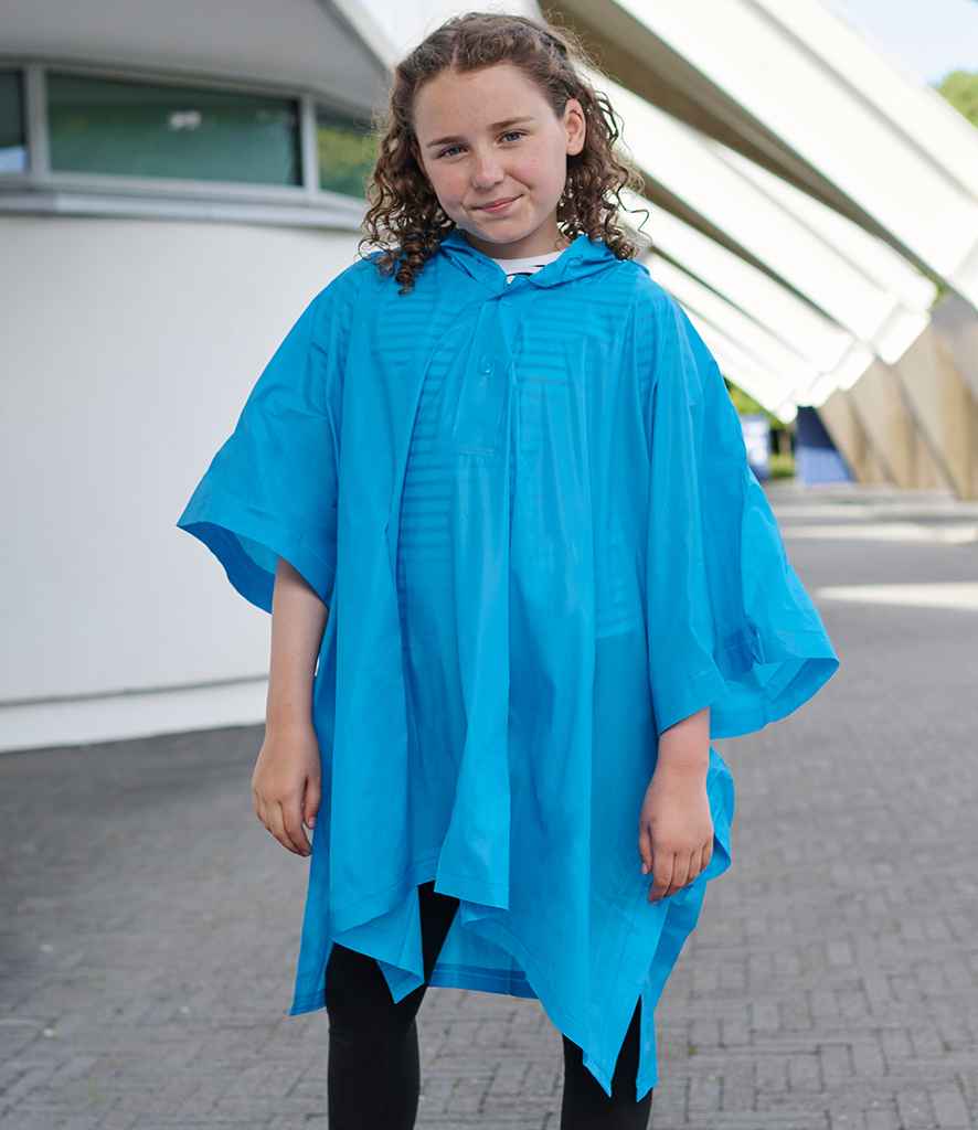 Splashmacs Kids Rain Poncho | Sapphire Blue