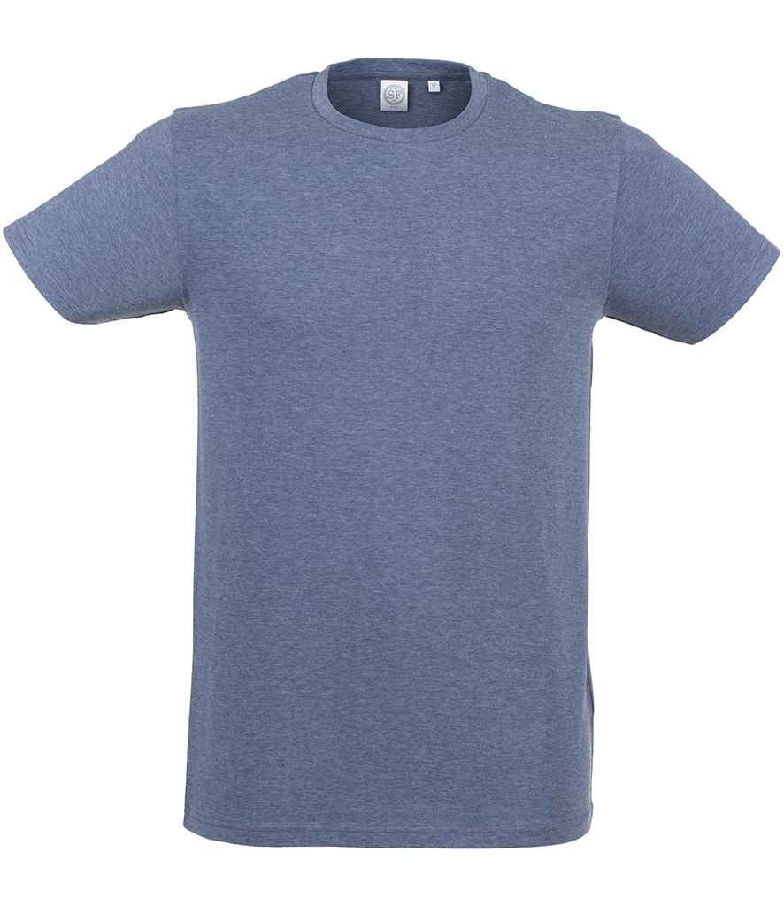 SF Clothing Feel Good Stretch T-Shirt | Heather Navy