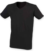 SF Clothing Feel Good Stretch V Neck T-Shirt | Black