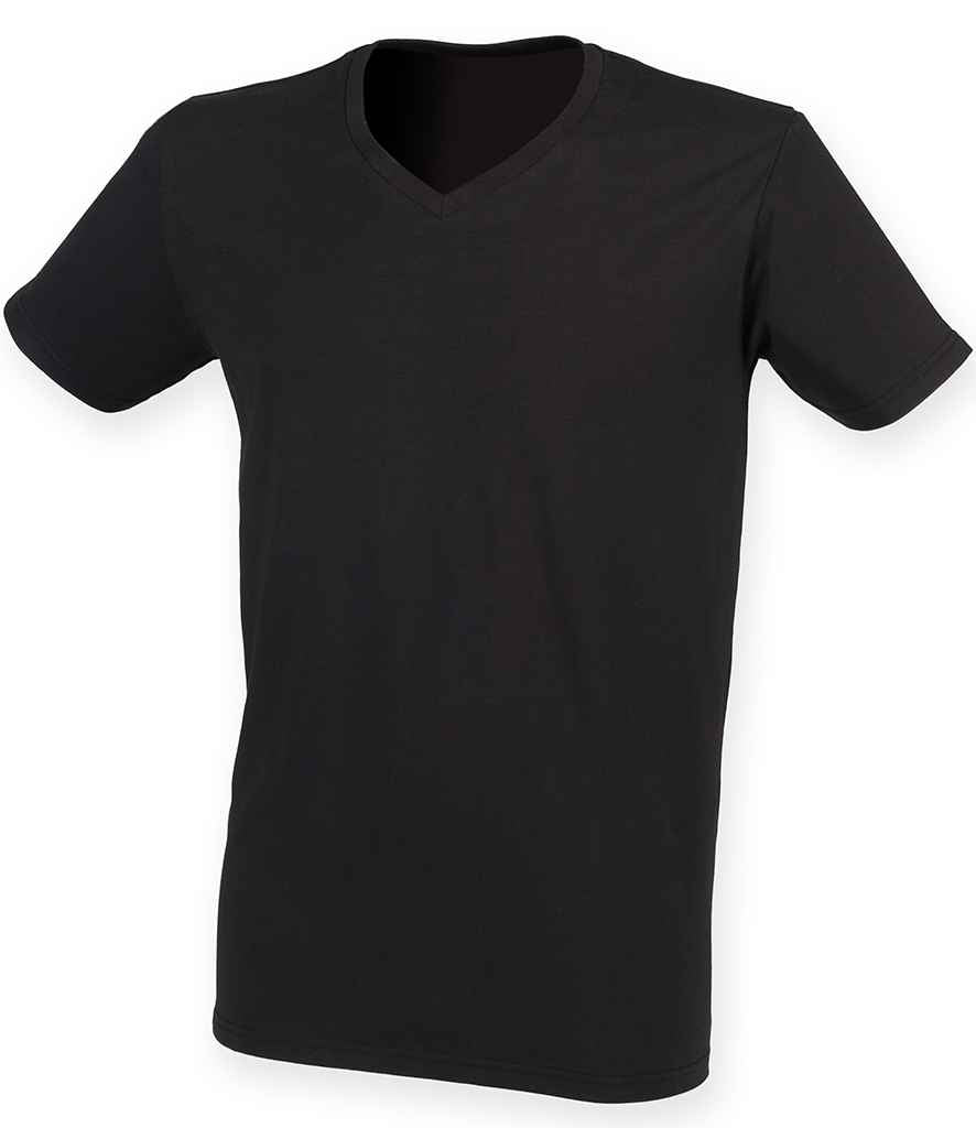 SF Clothing Feel Good Stretch V Neck T-Shirt | Black