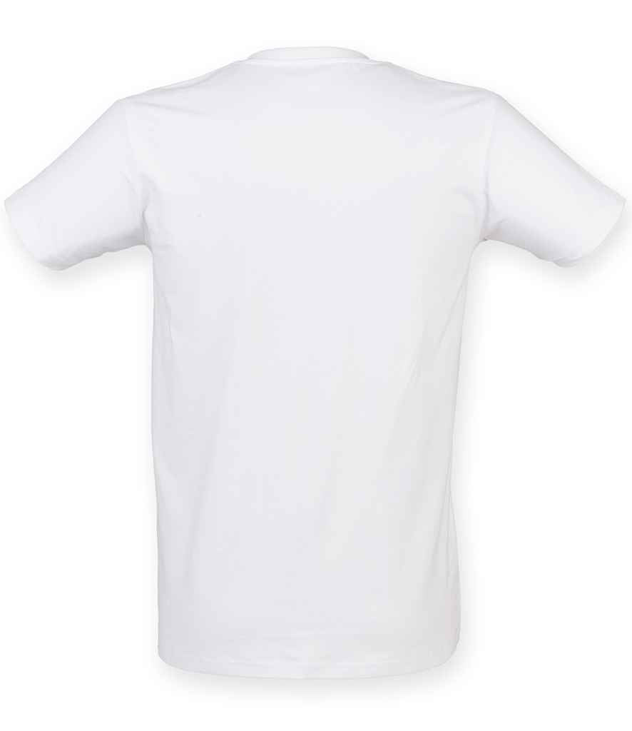 SF Clothing Feel Good Stretch V Neck T-Shirt | White