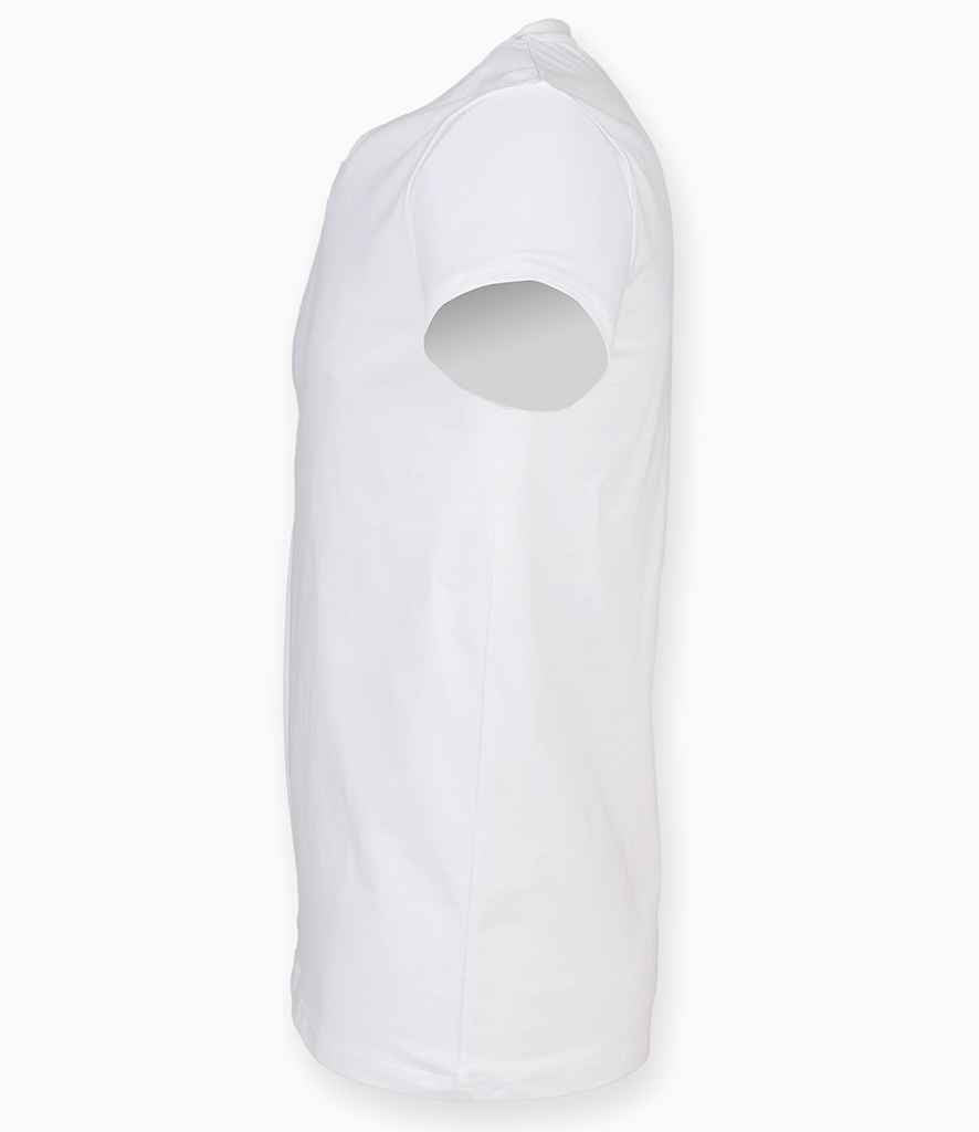 SF Clothing Feel Good Stretch V Neck T-Shirt | White