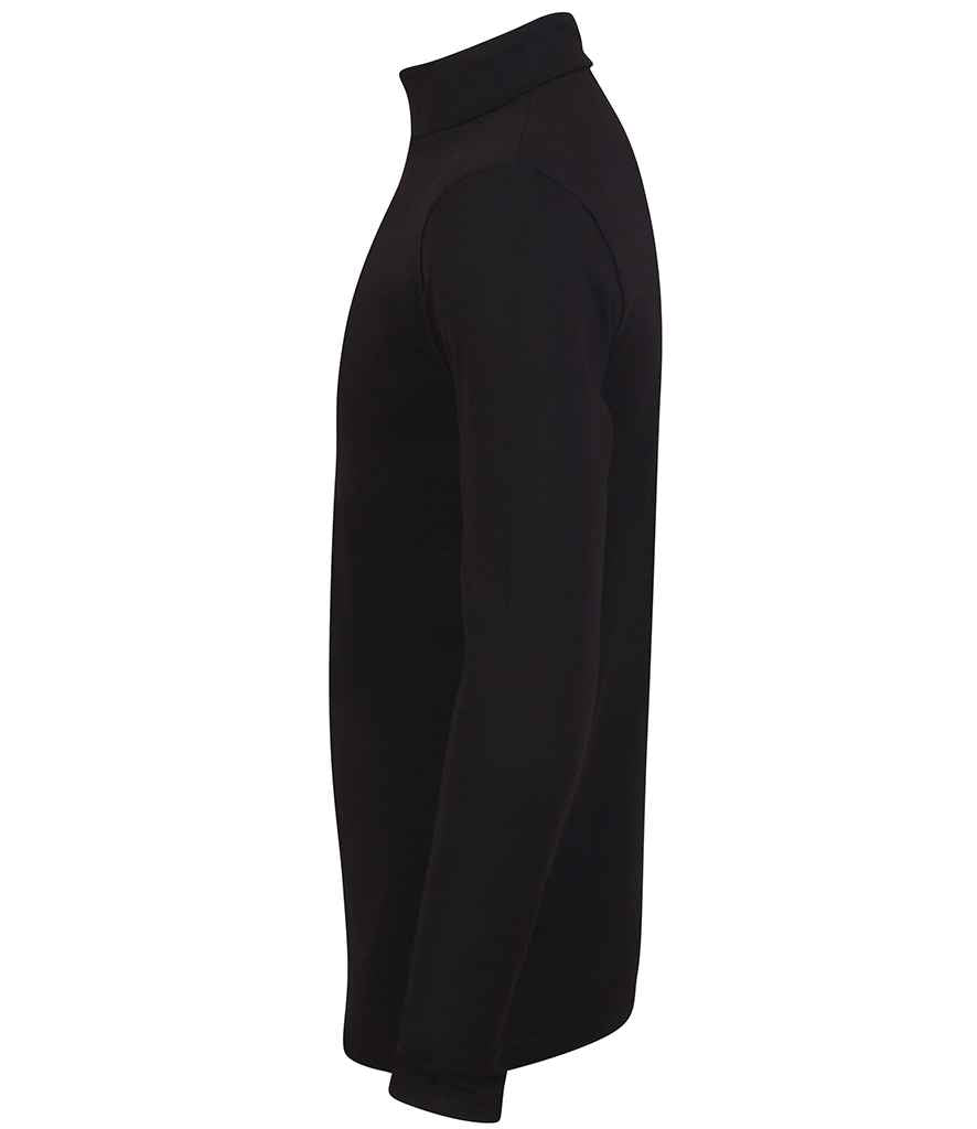 SF Clothing Feel Good Stretch Roll Neck Top | Black