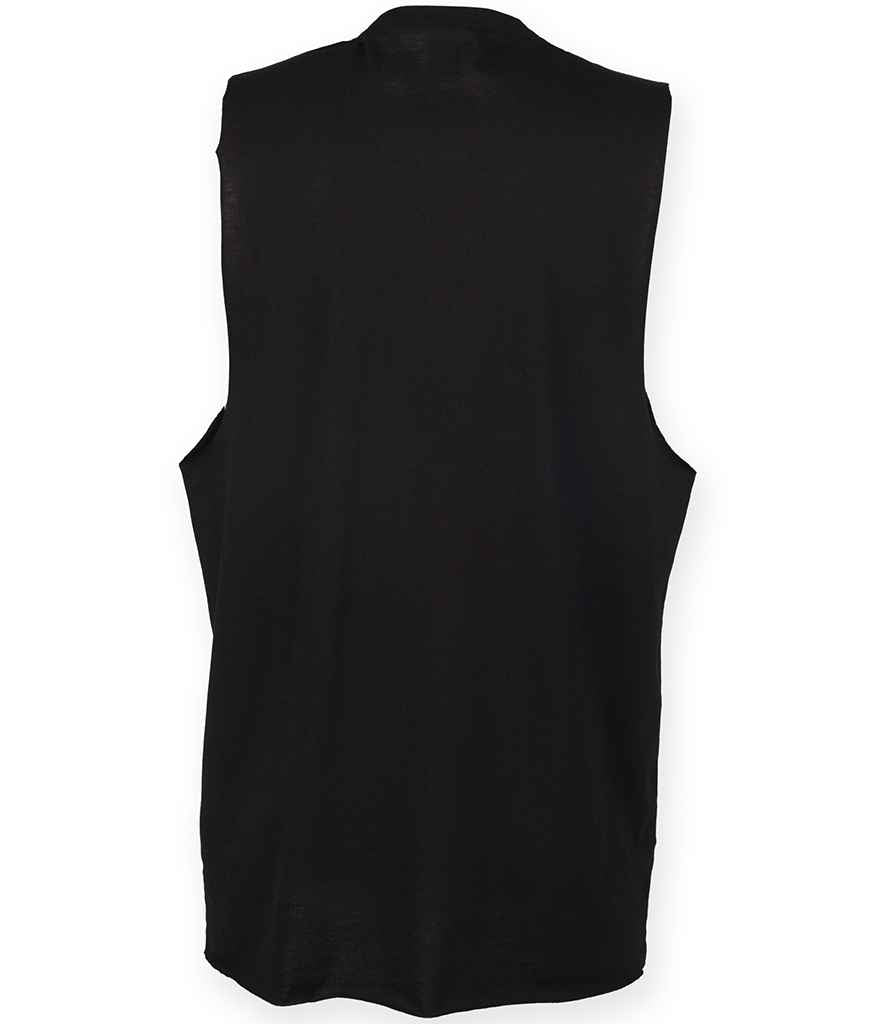 SF Clothing High Neck Vest | Black