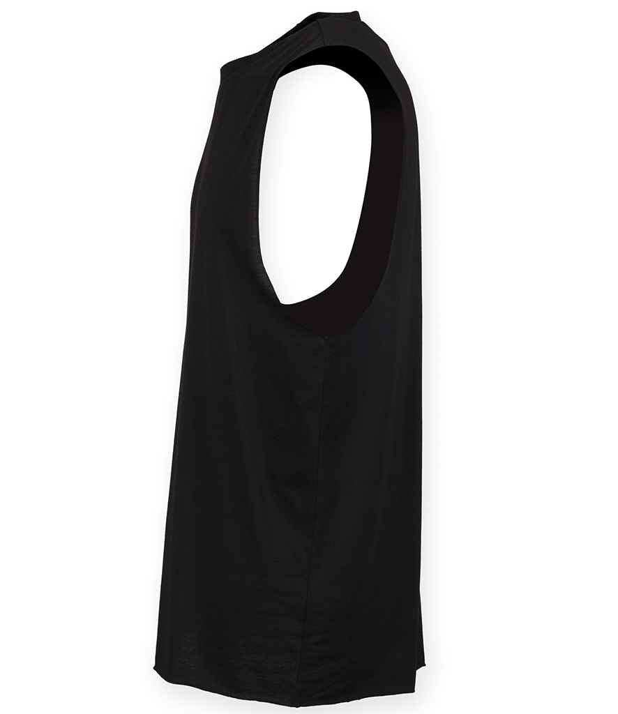 SF Clothing High Neck Vest | Black