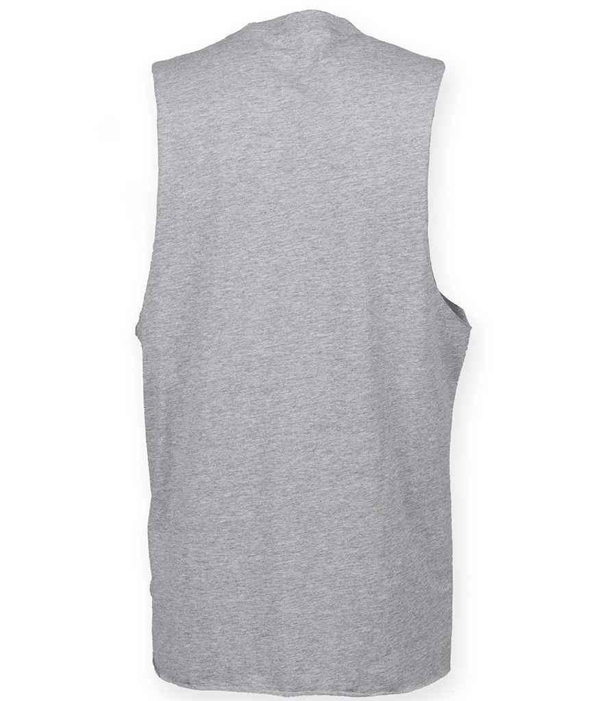 SF Clothing High Neck Vest | Heather Grey