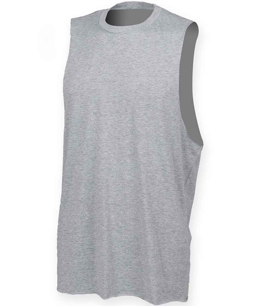 SF Clothing High Neck Vest | Heather Grey
