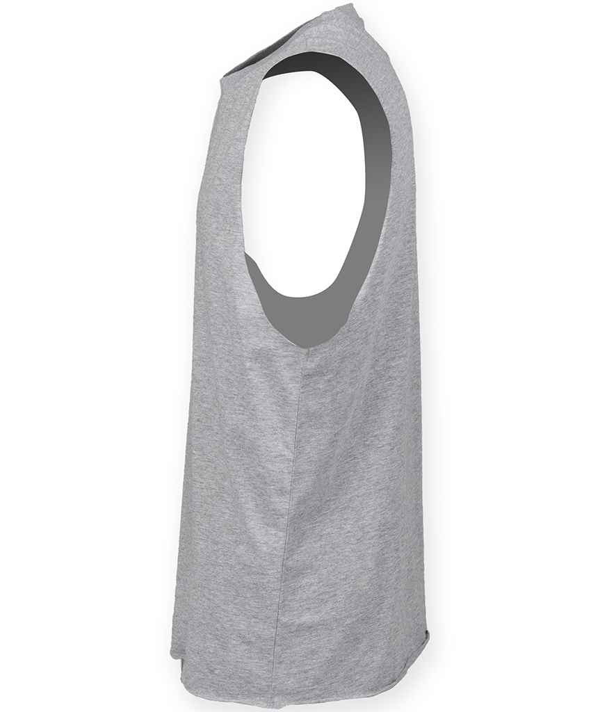 SF Clothing High Neck Vest | Heather Grey
