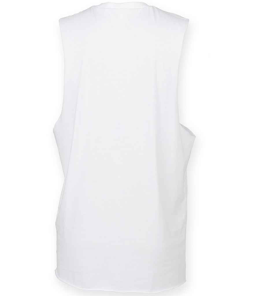 SF Clothing High Neck Vest | White