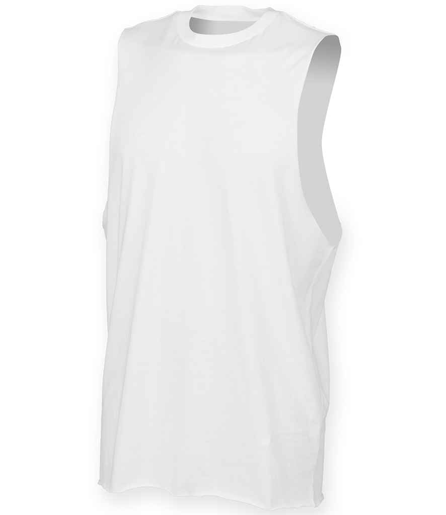 SF Clothing High Neck Vest | White