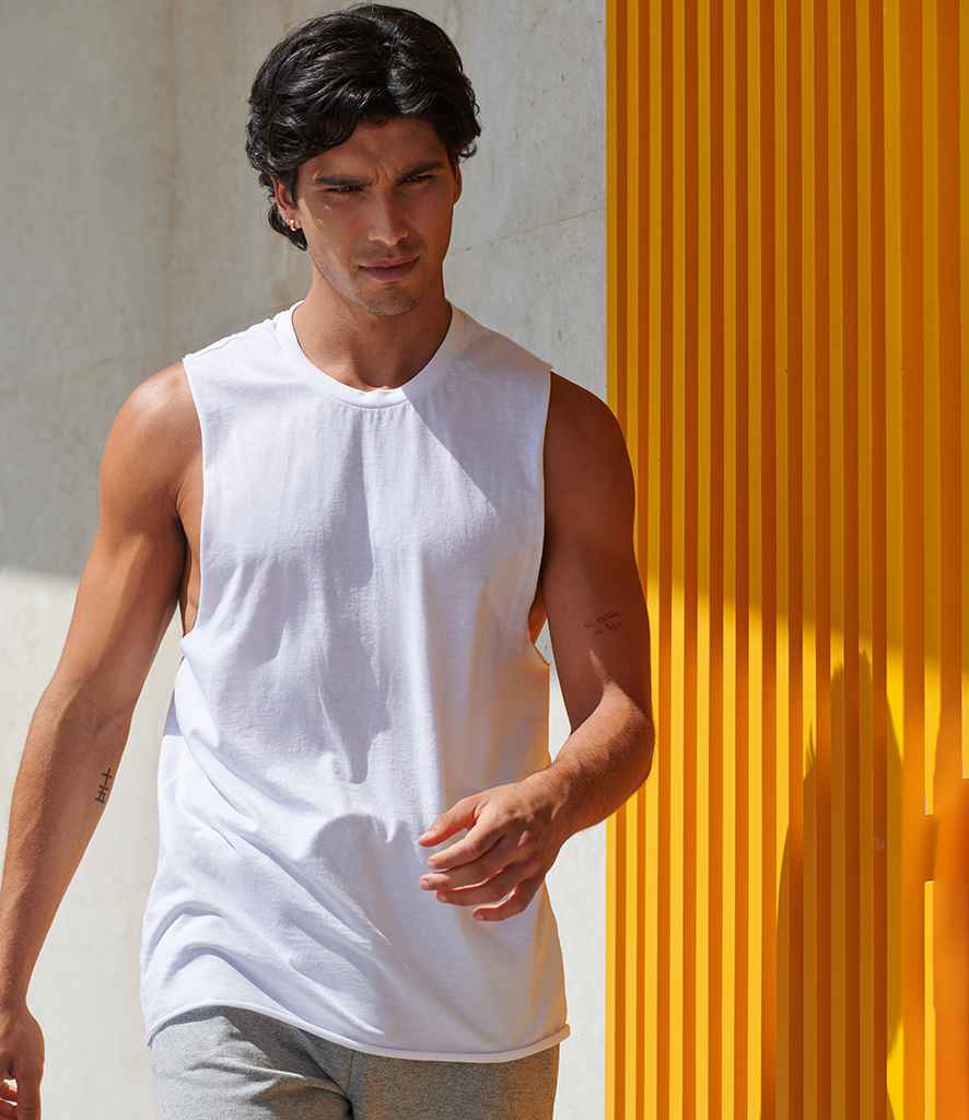 SF Clothing High Neck Vest | White
