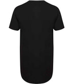 SF Clothing Longline Dipped Hem T-Shirt | Black