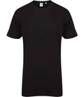 SF Clothing Longline Dipped Hem T-Shirt | Black