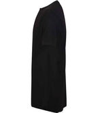SF Clothing Longline Dipped Hem T-Shirt | Black