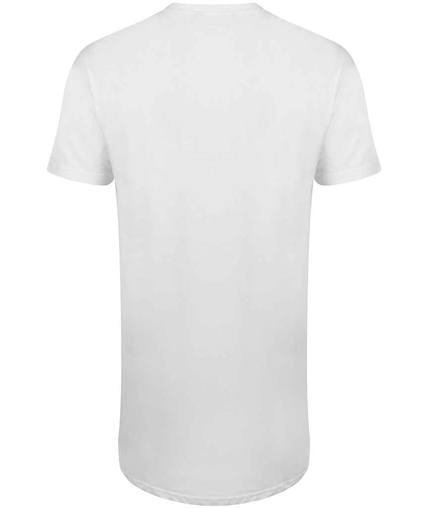 SF Clothing Longline Dipped Hem T-Shirt | White