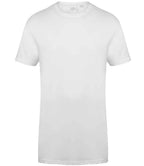 SF Clothing Longline Dipped Hem T-Shirt | White