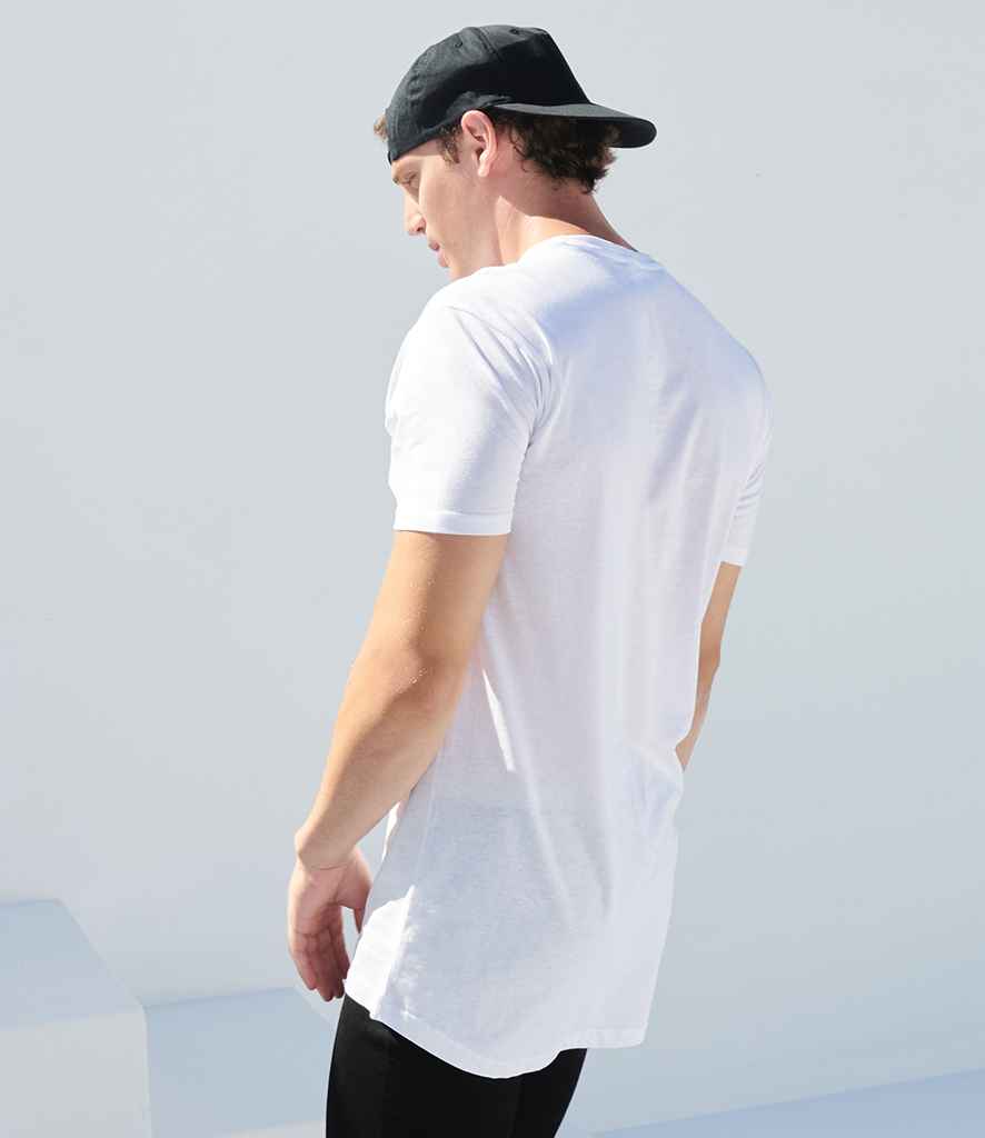 SF Clothing Longline Dipped Hem T-Shirt | White