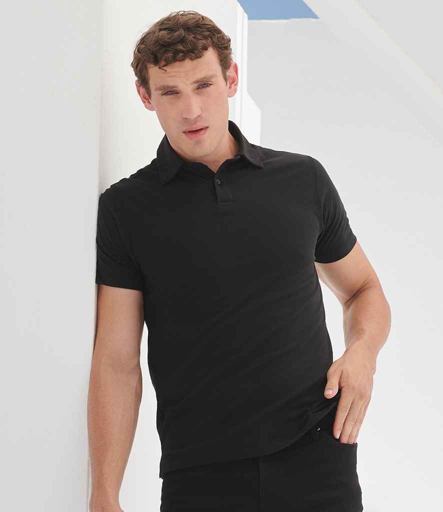 SF Clothing Stretch Piqué Polo Shirt | Black