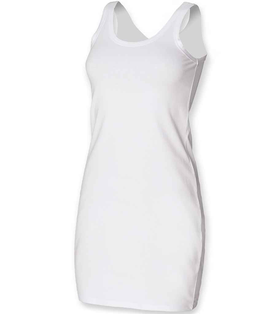 SF Clothing Ladies Tank Dress | White