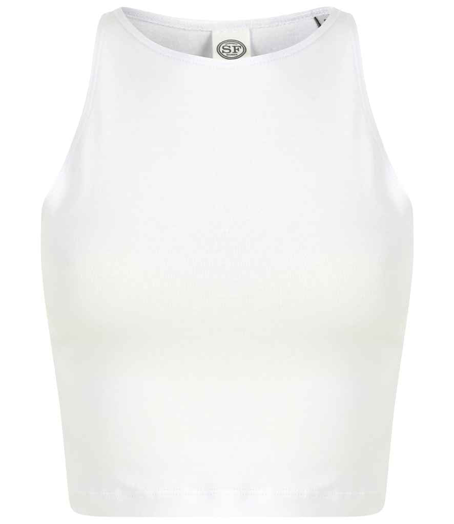 SF Clothing Ladies Cropped Top | White